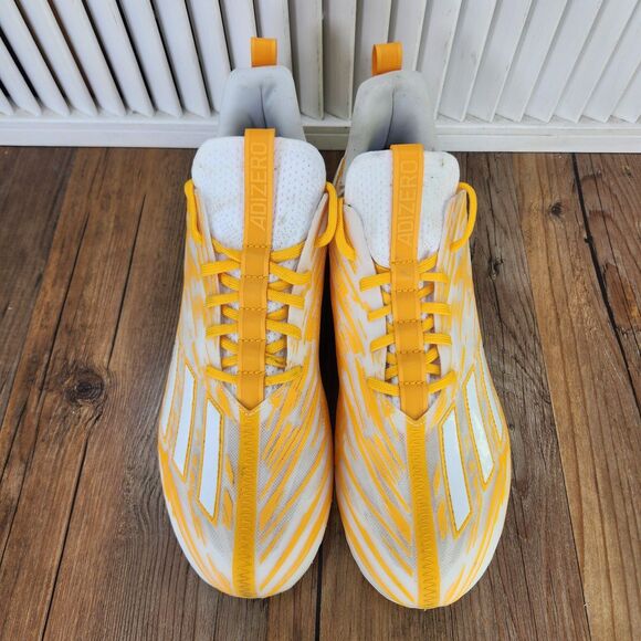 Adidas Adizero Football Cleats Mens Sz 11 White Team College Gold Sports GZ6916 main image 6